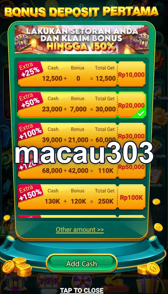 macau303 Tangkapan Layar - APK Resmi